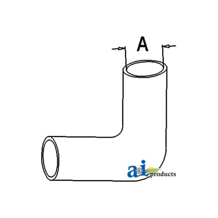A & I Products Radiator Hose, Upper 7" x4" x1.5" A-R105074
